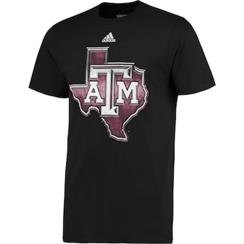 Men's adidas Black Texas A&M Aggies Chromed Logo T-Shirt