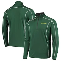 Men's Columbia Golf Green Oregon Ducks Shotgun Omni-Wick Quarter-Zip Pullover Jacket