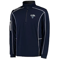 Men's Columbia Golf Navy Villanova Wildcats Shotgun Omni-Wick Quarter-Zip Pullover Jacket