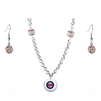 Minnesota Twins Crystals from Swarovski Baseball Necklace & Earrings