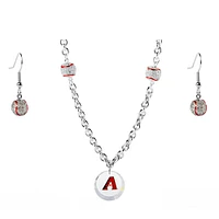 Arizona Diamondbacks Crystals from Swarovski Baseball Necklace & Earrings