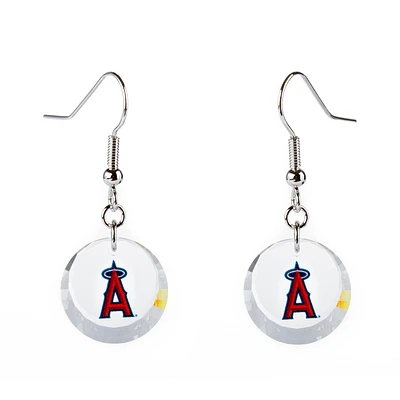 Los Angeles Angels Swarovski Pick Off Earrings