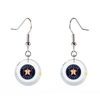 Houston Astros Swarovski Pick Off Earrings