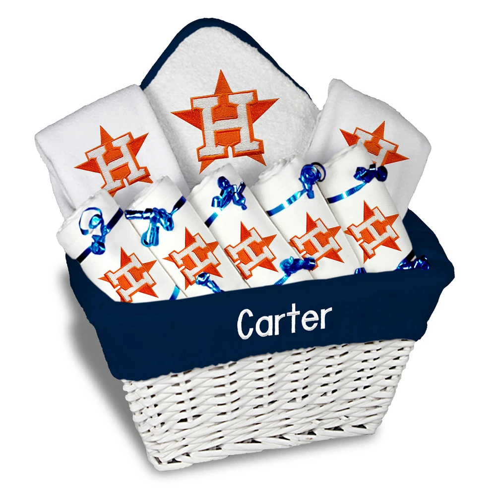 Newborn & Infant White Houston Astros Personalized Large Gift Basket