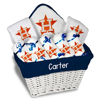 Newborn & Infant White Houston Astros Personalized Large Gift Basket