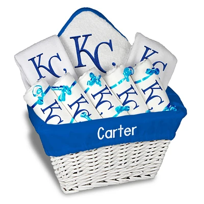 Newborn & Infant White Kansas City Royals Personalized Large Gift Basket