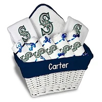 Newborn & Infant White Seattle Mariners Personalized Large Gift Basket