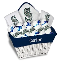 Newborn & Infant White Seattle Mariners Personalized Large Gift Basket