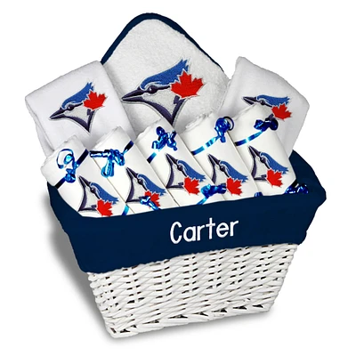 Newborn & Infant White Toronto Blue Jays Personalized Large Gift Basket