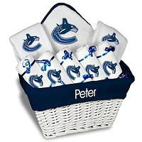 Newborn & Infant White Vancouver Canucks Personalized Large Gift Basket
