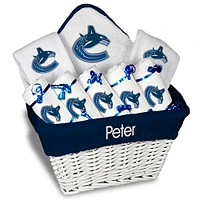 Newborn & Infant White Vancouver Canucks Personalized Large Gift Basket