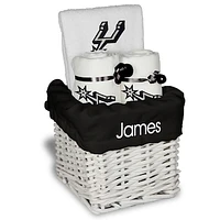 White San Antonio Spurs Personalized Small Gift Basket