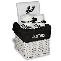 White San Antonio Spurs Personalized Small Gift Basket