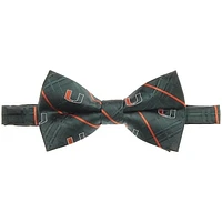 Men's Green Miami Hurricanes Oxford Bow Tie