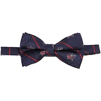 Men's Navy Columbus Blue Jackets Oxford Bow Tie