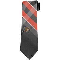 Men's Anaheim Ducks Woven Poly Grid Tie