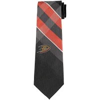 Men's Anaheim Ducks Woven Poly Grid Tie