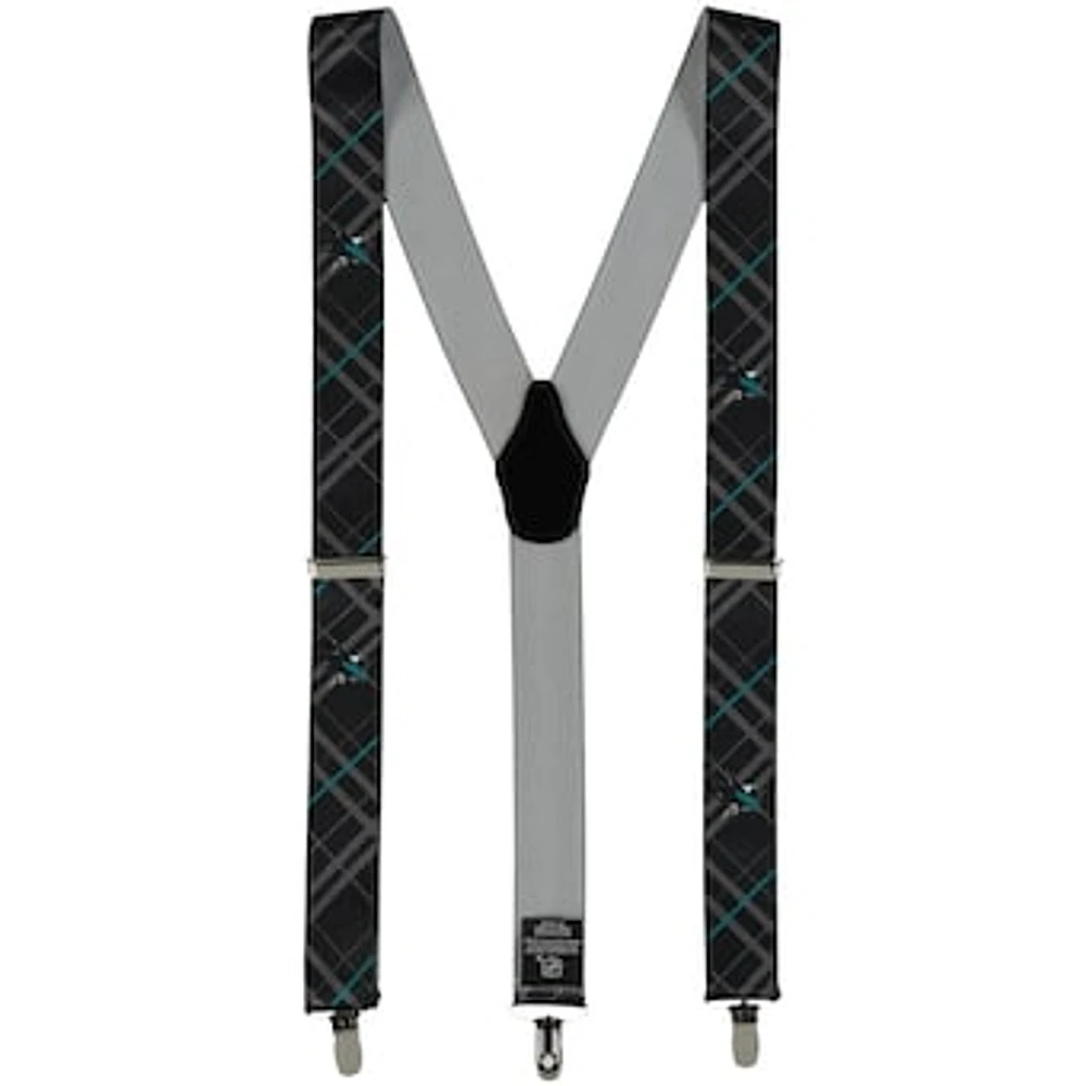 Men's Black San Jose Sharks Suspenders