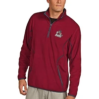 Men's Antigua Red New Mexico State Aggies Ice Quarter-Zip Jacket