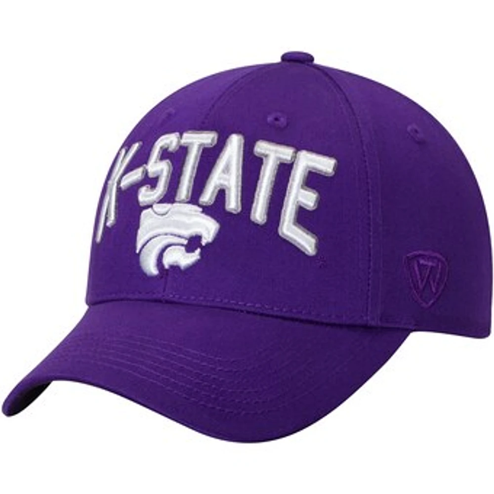 Men's Top of the World Purple Kansas State Wildcats Basic Structured Adjustable Hat