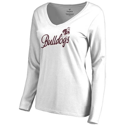 Women's White Alabama A&M Bulldogs Dora Long Sleeve T-Shirt