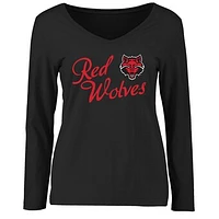 Women's Black Arkansas State Red Wolves Dora Long Sleeve T-Shirt