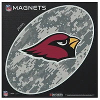 Arizona Cardinals 6" x 6" Digi Camo Oval Car Magnet