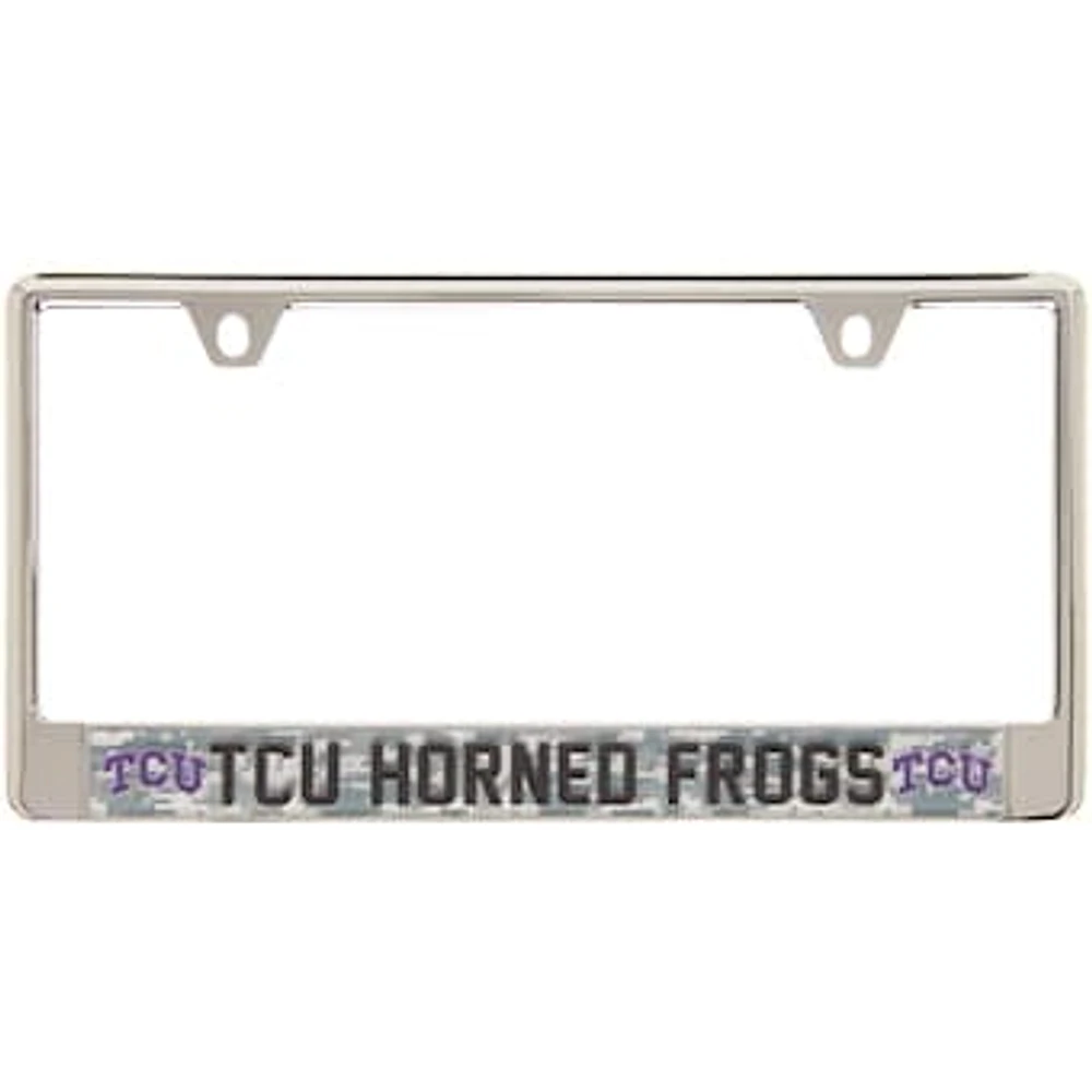 TCU Horned Frogs Digital Camo Acrylic Inlay License Plate Frame