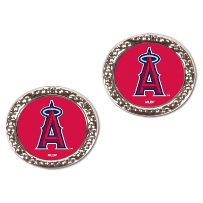 Women's WinCraft Los Angeles Angels Round Post Earrings