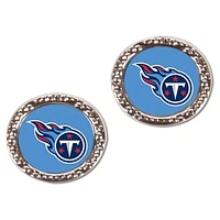 Women's WinCraft Tennessee Titans Round Post Earrings