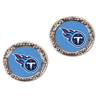 Women's WinCraft Tennessee Titans Round Post Earrings