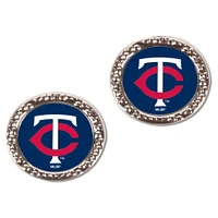 Women's WinCraft Minnesota Twins Round Post Earrings