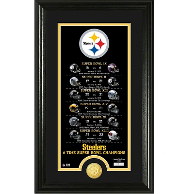 Highland Mint Pittsburgh Steelers Legacy 14" x 21" Photomint