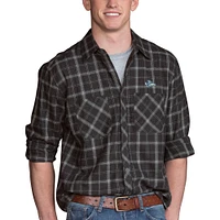 Men's Charcoal Nebraska-Kearney Lopers Brewer Flannel Long Sleeve Shirt