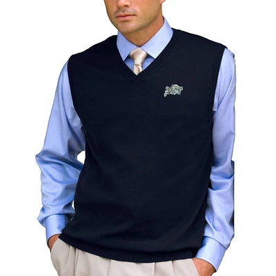 Men's Navy Navy Midshipmen Milano Knit Sweater Vest