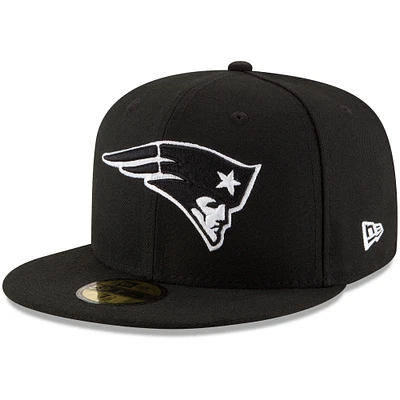 Men's New Era Black England Patriots B-Dub 59FIFTY Fitted Hat