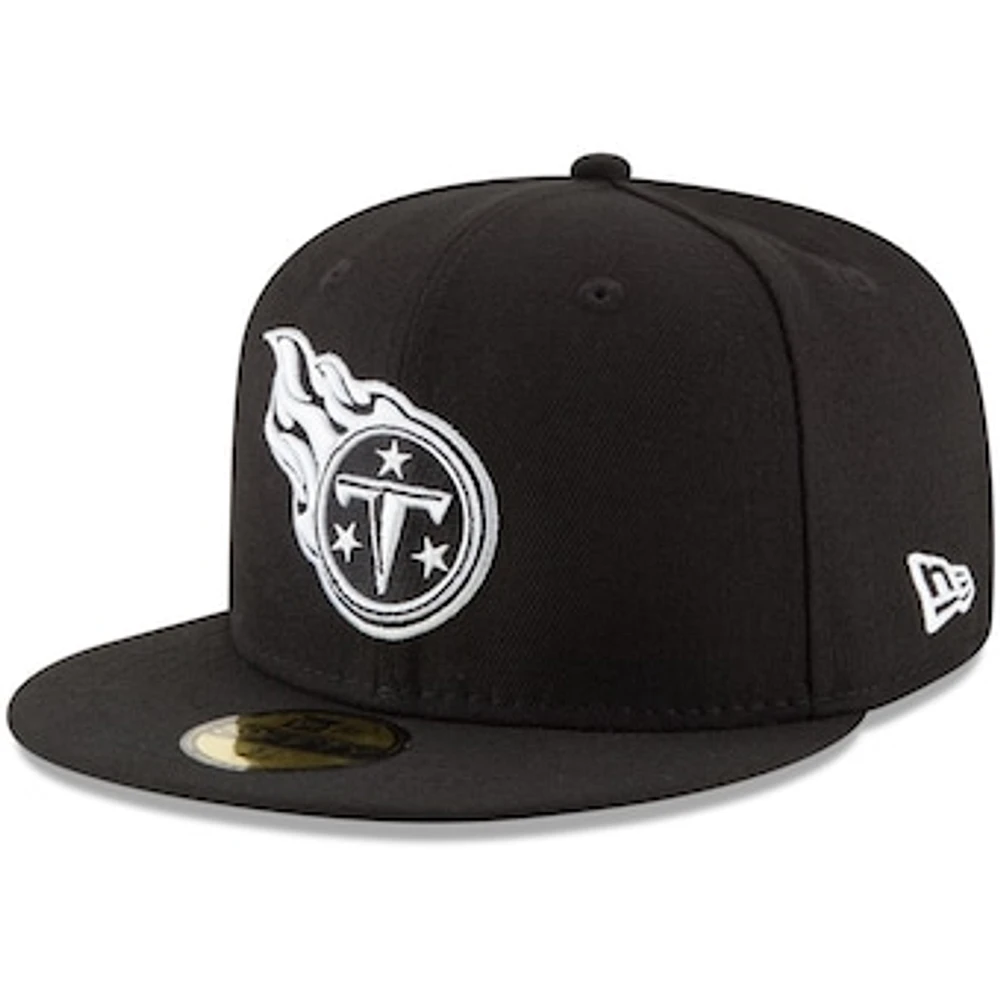 Men's New Era Black Tennessee Titans B-Dub 59FIFTY Fitted Hat