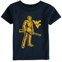 Infant Navy West Virginia Mountaineers Big Logo T-Shirt