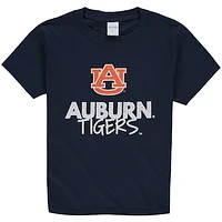 Youth Navy Auburn Tigers Crew Neck T-Shirt