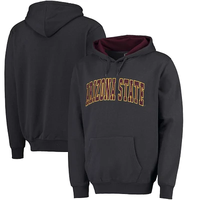 Men's Colosseum Charcoal Arizona State Sun Devils Arch Pullover Hoodie