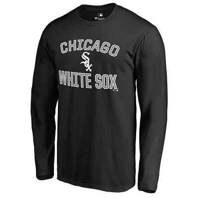 Men's Black Chicago White Sox Victory Arch Long Sleeve T-Shirt