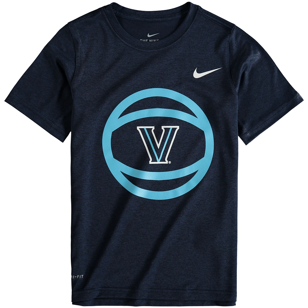 Men's Nike Navy Villanova Wildcats Basketball Logo Performance T-Shirt