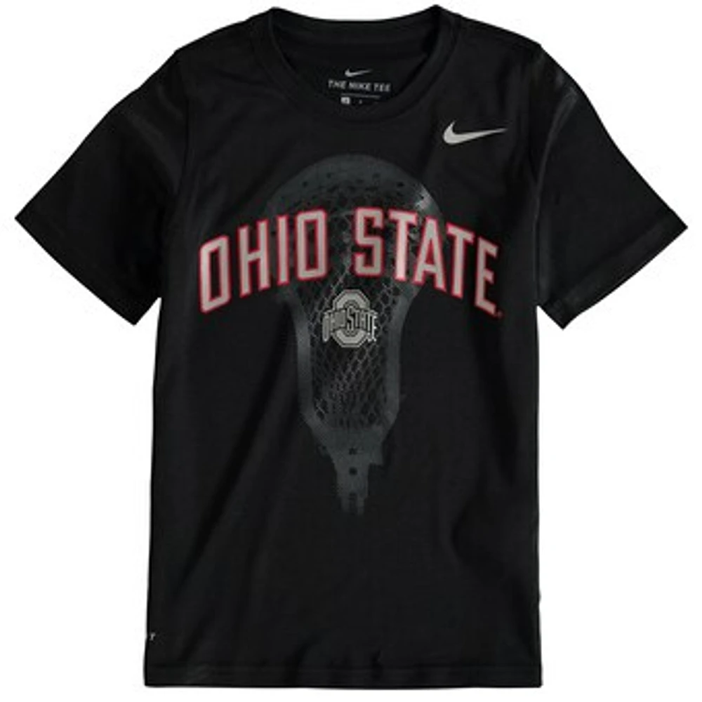 Youth Nike Black Ohio State Buckeyes Lacrosse Performance T-Shirt