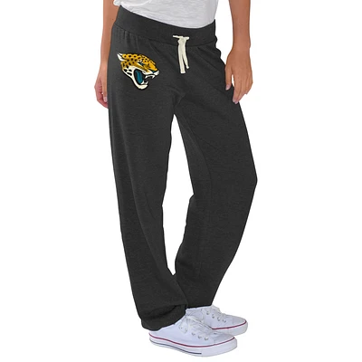 Women's G-III 4Her by Carl Banks Black Jacksonville Jaguars Scrimmage Fleece Pants