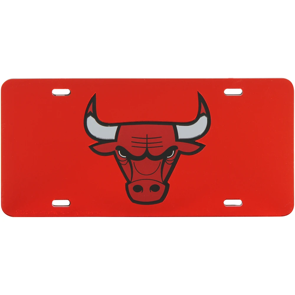 WinCraft Chicago Bulls Crystal Mirror License Plate