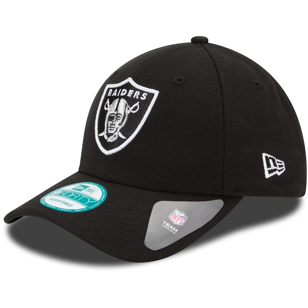 Youth New Era Black Las Vegas Raiders League 9FORTY Adjustable Hat