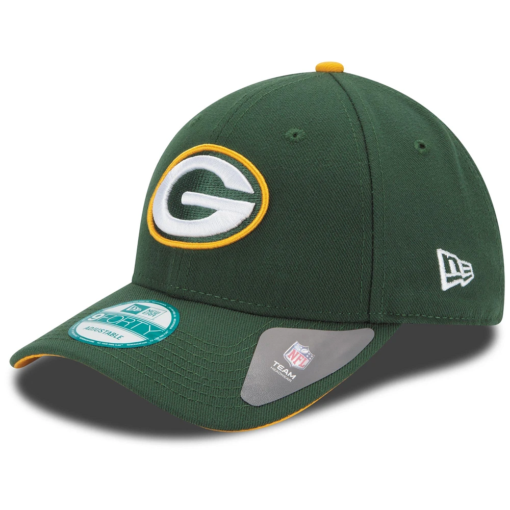 Youth New Era Green Green Bay Packers League 9FORTY Adjustable Hat