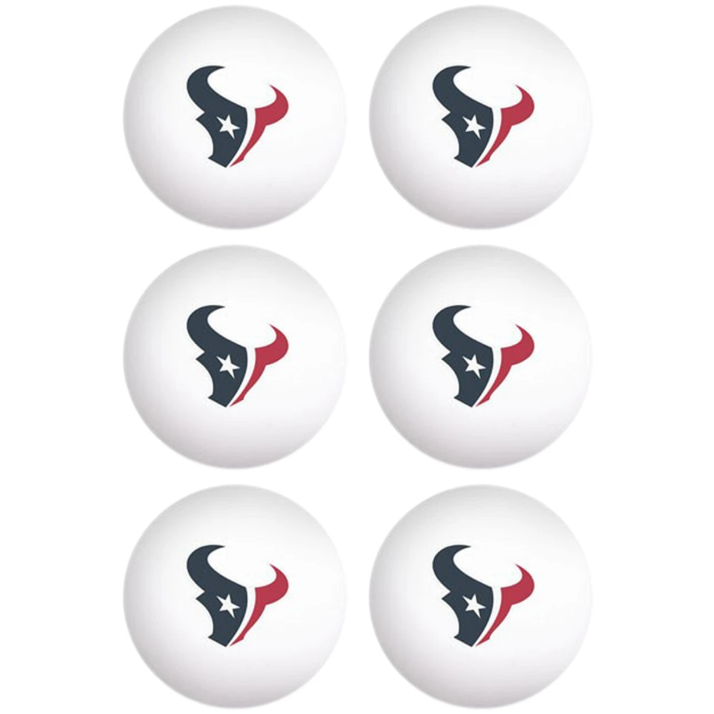 WinCraft Houston Texans 6-Pack Table Tennis Balls