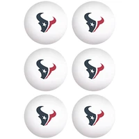 WinCraft Houston Texans 6-Pack Table Tennis Balls