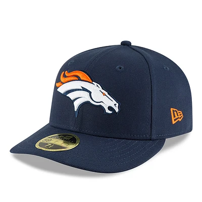 Men's New Era Navy Denver Broncos Omaha Low Profile 59FIFTY Structured Hat